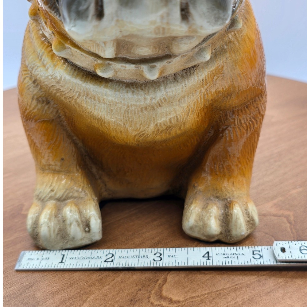 Vintage‎ Mack Truck English Bulldog Figurine Brown Ceramic Resin 8" Height - Picture 4 of 10